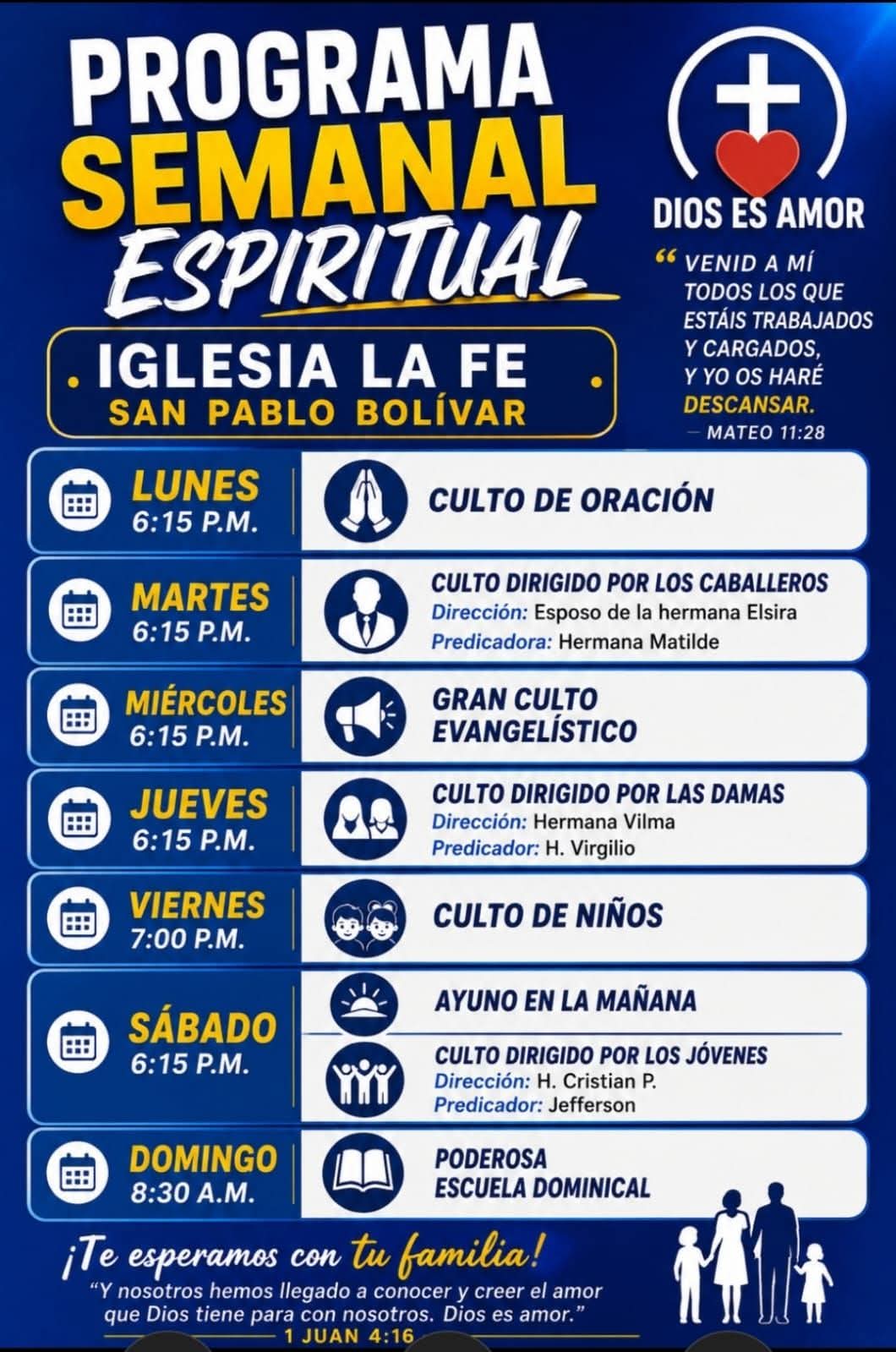PROGRAMACION,DIOS ES AMOR